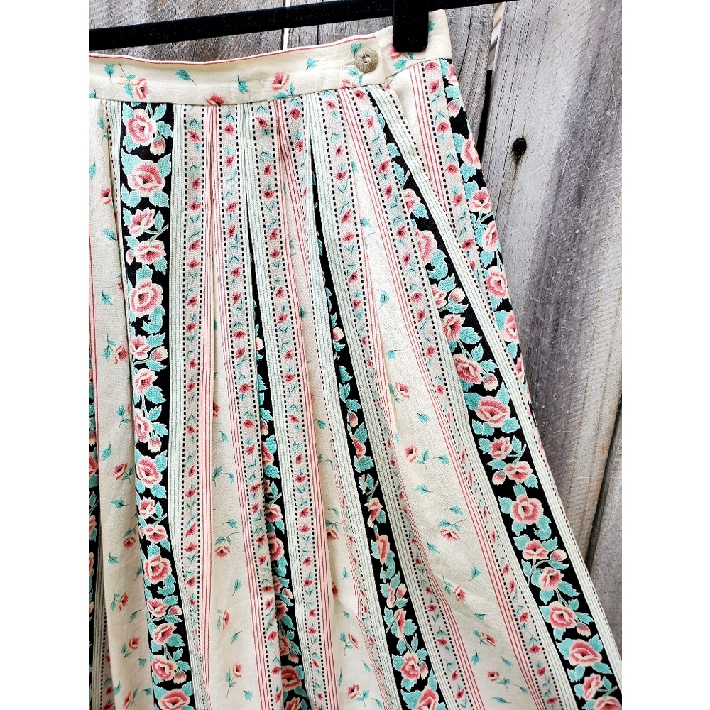 Vintage a-line Midi skirt W POCKETS